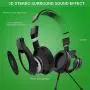 Gaming Headset for Xbox One, PS4, Nintendo Switch, ifmeyasi Stereo Bass Surround 3.5mm Headsets, Over-Ear Headphones with Noise Cancelling Micophone for Laptop PC Mac iPad Smartphones (Green)