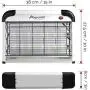 ASPECTEK Powerful 20W Electronic Indoor Insect Killer, Bug Zapper, Fly Zapper, Mosquito Killer-Indoor Use Including Free 2 Pack Replacement Bulbs ASPECTEK Powerful 20W Electronic Indoor Insect Killer, Bug Zapper, Fly Zapper, Mosquito Killer-Indoor Use Including Free 2 Pack Replacement Bulbs