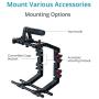 FILMCITY DSLR Camera Shoulder Support Rig Kit with Cage & Matte Box | DV HDV DSLR Video Camcorders Compatible | Free - Offset Z Bracket (FC-02)