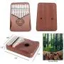 Kalimba Thumb Piano 17 Keys with Tuning Hammer and Study Instruction,Portable Mbira Sanza Finger Piano, Musical Intruments Gifts for Kids Adults Beginners