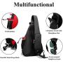KAKA Sling Bag Crossbody Backpack Antitheft Waterproof Shoulder Bag for Men Women.