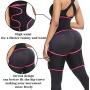 Zodight High Waist Trainer Thigh Trimmer, 3 in 1 Body Shaper Weight Loss Butt Lifter, Workout Fitness Slimming Sweat Band Waist Support for Women
