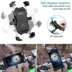 Dracool Bike Phone Mount Holder Stand for Motorcycle Bicycle Universal Handlebar 360° Adjustable for iPhone 11 Pro Max/X/XS MAX/XR/8 Plus/SE/Samsung Galaxy S20/S10/S10e/Google 4-7 inches Cell Phones