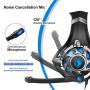 Sades SA822 Gaming Headset Over-Ear Gaming Headphone for PS4, Xbox One PC Computer Mobile Phone (Black/Blue)