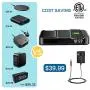 Wireless Charger, 6 in 1 Bedside Charging Station with Alarm Clock, BONLION 3 Coils Qi 10W Wireless Charging Pad & Power Bank Charging Dock with 18W PD USB-C & 2 USB-A for iPhone, Galaxy(ETL Adapter Wireless Charger, 6 in 1 Bedside Charging Station with Alarm Clock, BONLION 3 Coils Qi 10W Wireless Charging Pad & Power Bank Charging Dock with 18W PD USB-C & 2 USB-A for iPhone, Galaxy(ETL Adapter