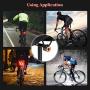 Onvian Bike Tail Light, Colorful USB Rechargeable IPX5 Waterproof Ultra Bright Bicycle Rear Lights Easy Mount Cycling Safety Warning Taillight High Lumen Bicycle Rear Light