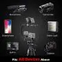 Zeadio Camera Smartphone Stabilizer, Foldable Handle Grip Handheld Video Rig with Carrying Case, Compatibility with All GoPro, Camera, Camcorder, DSLR, Cell Phone, iPhone, Huawei, Samsung etc