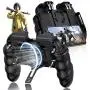 EMISH Mobile Game Controller Gamepad Mobile Gaming Trigger Joystick Metal L1 R1 Button for PUBG/Rules of Survival (Black) EMISH Mobile Game Controller Gamepad Mobile Gaming Trigger Joystick Metal L1 R1 Button for PUBG/Rules of Survival (Black)