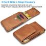 Takfox Phone Holster for Samsung Galaxy S20 S10 S10e S9 S8 S7 Edge,Note 10 Note 9 Note 8,A10e A20 A30 A50, J7 J3 Cell Phone Belt Clip Holster Premium Leather Carrying Phone Pouch w Card Holder,Brown
