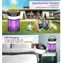 Mosquito Bug Zapper Outdoor, Aukfa Solar Mosquito Killer Lamp Insect Killer and Rechargeable Electric Fly Insect Trap with 3 Lighting Function Waterproof Portable Mosquito Trap for Indoor Camping Mosquito Bug Zapper Outdoor, Aukfa Solar Mosquito Killer Lamp Insect Killer and Rechargeable Electric Fly Insect Trap with 3 Lighting Function Waterproof Portable Mosquito Trap for Indoor Camping
