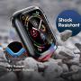 Penom Case for Apple Watch Screen Protector Series 3 2 1 38mm, Ultra Thin iWatch 38mm Screen Protector with Full Protection TPU Cover Space Gray