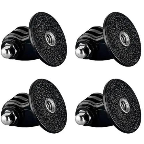 Sametop Tripod Mount Adapter Compatible with GoPro Hero 8, 7, 6, 5, 4, Session, 3+, 3, 2, 1, Hero (2018), Fusion, DJI Osmo, Sjcam, Xiaoyi Action Cameras (4 Packs) Sametop Tripod Mount Adapter Compatible with GoPro Hero 8, 7, 6, 5, 4, Session, 3+, 3, 2, 1, Hero (2018), Fusion, DJI Osmo, Sjcam, Xiaoyi Action Cameras (4 Packs)