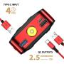 joyroom Jump Starter Battery Pack, [8 Protect TECH] 800A & 12V &15000mAh Car Portable Emergency Power Pack (Up to 7L Gasoline and 5.5L Diesel Engines) with Smart Jumper Cables QC 3.0 USB Output