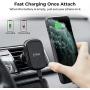 Wireless Charging Magnetic Car Mount PITAKA MagEZ Mount Qi Only Compatible with MagEZ Case Fast Charging Phone Holder with USB A-C Cable Air Vent Mount for iPhone Galaxy Qi Smartphone