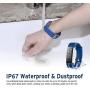 NOVETE Fitness Tracker, Bluetooth 4.0 Heart Rate Monitor Bracelet, IP67 Waterproof, Touch Screen, Smart Wristband, Pedometer Sports Activity Tracker Smart Watch for Android and iOS Smartphone
