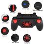 picK-me Mobile Game Controller, Gamepad Triggers with Cooling Fan and Built-in Battery, Shoot and Sensitive Aim Trigger for 4.7-6.5 Inch Smartphone