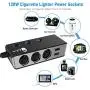 Quick Charge 3.0 Cigarette Lighter Splitter, Qidoe 12V/24V 3-Socket 120W DC Power Car Splitter with LED Voltmeter Power Switch, 8.5A 4 USB Fast Outlets for GPS, Dash Cam, Sat Nav, Phone, iPad, Tablet Quick Charge 3.0 Cigarette Lighter Splitter, Qidoe 12V/24V 3-Socket 120W DC Power Car Splitter with LED Voltmeter Power Switch, 8.5A 4 USB Fast Outlets for GPS, Dash Cam, Sat Nav, Phone, iPad, Tablet
