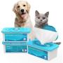 PUPMATE Pet Wipes for Dogs & Cats, Extra Moist & Thick Grooming Puppy Wipes with 100 Fresh Counts, Aloe Vera/Nature