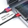 NetDot Magnetic Charging Cable,Gen10 3 in 1 Nylon Braided Fast Charging Magnetic Cable with LED Compatible Micro USB & USB-C Smartphones and i-Product (6.6ft/2 Pack red) NetDot Magnetic Charging Cable,Gen10 3 in 1 Nylon Braided Fast Charging Magnetic Cable with LED Compatible Micro USB & USB-C Smartphones and i-Product (6.6ft/2 Pack red)