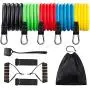 REDESS 11 Pack Exercise Resistance Bands with Handles Exercise Stretch Fitness Home Set Include 5 Stackable Exercise Bands with Carry Bag, Handles, Legs Ankle Straps & Door REDESS 11 Pack Exercise Resistance Bands with Handles Exercise Stretch Fitness Home Set Include 5 Stackable Exercise Bands with Carry Bag, Handles, Legs Ankle Straps & Door
