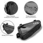 WOTOW Bike Frame Storage Bag, Water Resistant Cycling Reflective Triangle Handlebar Top Tube Bag Under Seat Pouch Strap-On Adjustable Install Position Tool Accessories Pack for Mountain Road Bike