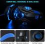 Gaming Headset with Mic, LED Light for Laptop Computer, Cellphone, PS4 so on, DLAND 3.5mm Wired Noise Isolation - Volume Control