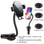 WALOTAR Car Cigarette Lighter Wireless Charger- Phone Holder Mount,Automatic Infrared Smart Sensing 10W Qi Fast Wireless Charging Cradle for Cell Phone,Dual USB, Double QC3.0 Output