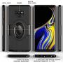 Samsung Galaxy Note 9 Case - eSamcore Ring Holder Kickstand Cases + Dashboard Magnetic Phone Car Mount [Black]