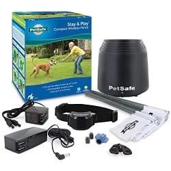 PetSafe Stay & Play Compact Wireless Fence for Dogs and Cats – from the Parent Company of INVISIBLE FENCE Brand – Above Ground Electric Pet Fence.