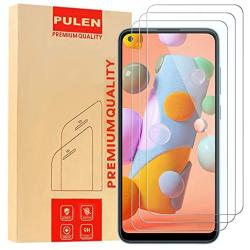 [3-Pack] PULEN for Samsung Galaxy A11 Screen Protector,9H Hardness HD Clear Scratch Resistant Bubble Free Anti-Fingerprints Tempered Glass