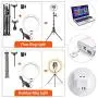 10" Selfie Ring Light with Tripod Stand & Phone Holder & Bluetooth Remote,3 Modes 11 Brightness Levels with 150 LED Bulbs, 6 RGB, LED Ring Light with Stand for Live Stream, Makeup,YouTube 10" Selfie Ring Light with Tripod Stand & Phone Holder & Bluetooth Remote,3 Modes 11 Brightness Levels with 150 LED Bulbs, 6 RGB, LED Ring Light with Stand for Live Stream, Makeup,YouTube
