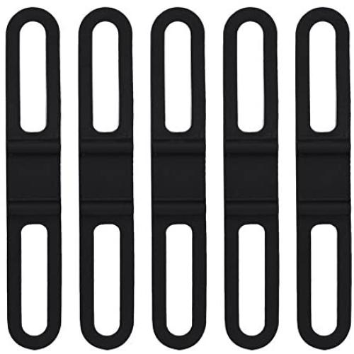 Bike Silicone Band, Multipurpose Bicycle Silicone Fixed Straps Cycling Flashlight Mount Holder (5Pcs)