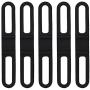 Bike Silicone Band, Multipurpose Bicycle Silicone Fixed Straps Cycling Flashlight Mount Holder (5Pcs)