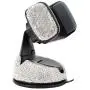 Radish Stars Adjustable Strong Sticky Dashboard Car Phone Mount Crystal Rhinestone Phone Holder, White Radish Stars Adjustable Strong Sticky Dashboard Car Phone Mount Crystal Rhinestone Phone Holder, White