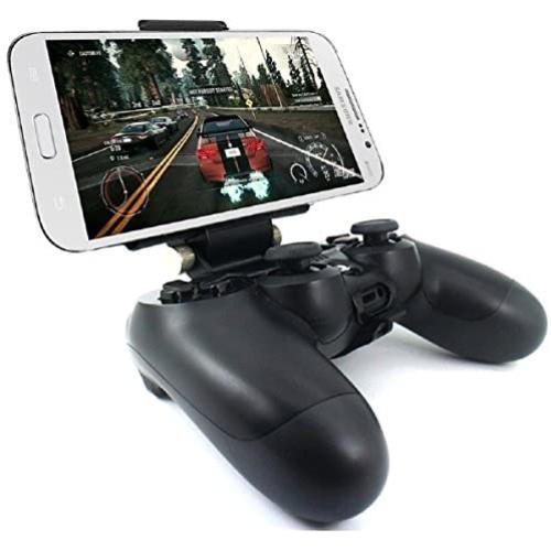 Megadream PS4 Controller Phone Holder Clip for Sony Playstation 4 PS4 Pro Slim, 180 Degree Adjustable Mount Stand Android Samsung Galaxy S9 S8 S7 Note 9 8, HTC One, LG, Sony Xperia, Moto Max 7.9 inch