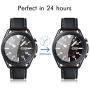 FilmHoo[4 Pack] Samsung Galaxy Watch 3 41mm Tempered Glass Screen Protector, Max Coverage Bubble-Free Anti-Scratch