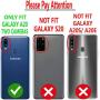 STARSHOP - Samsung Galaxy A20 Phone Case, [NOT FIT A20S/S20/A21] with [Tempered Glass Protector Included] Metal Ring Stand Shockproof Drop Protection Phone Cover-Black