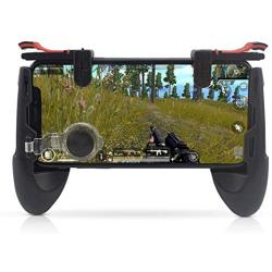 OUYAWEI Electronic Game Gamepad for Mobile Phone Game Controller + Auxiliary Quick Button for Black