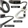 Enthusiast Gear Retractable Carabiner Dog Leash with Lock for Large and Medium Breeds | Heavy Duty 16 ft Strong Reflective Polyester Webbing, 1-Button Break & Lock, Anti-Slip Handle, Tangle Free Enthusiast Gear Retractable Carabiner Dog Leash with Lock for Large and Medium Breeds | Heavy Duty 16 ft Strong Reflective Polyester Webbing, 1-Button Break & Lock, Anti-Slip Handle, Tangle Free