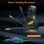 Gaming Headset for Xbox One, PS4 Gaming Headset with 7.1 Surround Sound Stereo, Noise Canceling Over Ear Headphones with Mic, LED Light, Soft Memory Earmuffs for Nintendo Switch, PC, Mac, Laptop