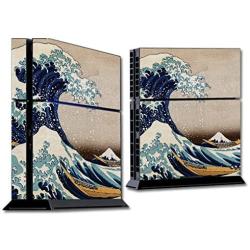 MightySkins Skin Compatible with Sony PS4 Console - Great Wave of Kanagawa | Protective, Durable, and Unique Vinyl Decal wrap Cover | Easy to Apply, Remove, and Change Styles | Made in The USA