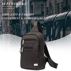 SEPTWOLVES Sling Casual Daypack,Lightweight Waterproof Chest Bag for Men Women Boys