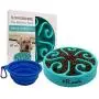 Freefa Slow Feeder Dog Bowl Bloat Stop Dog Food Bowl Maze Interactive Puzzle Non Skid, Come with Free Travel Bowl (Light Blue, Hold 2 Cups) Freefa Slow Feeder Dog Bowl Bloat Stop Dog Food Bowl Maze Interactive Puzzle Non Skid, Come with Free Travel Bowl (Light Blue, Hold 2 Cups)