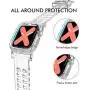 AhaStyle Crystal iWatch Band Strap with Rugged Bumper Case Compatible with Apple Watch 42mm 44mm, iWatch Series 5/4/3/2/1(42mm/44mm) AhaStyle Crystal iWatch Band Strap with Rugged Bumper Case Compatible with Apple Watch 42mm 44mm, iWatch Series 5/4/3/2/1(42mm/44mm)