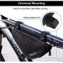 Bike Frame Storage Bag - Waterproof Bike Frame Triangle Bag Front Tube Repair Tool Bag Bicycle Saddle Frame Pouch for Road Mountain Cycling