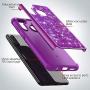Cbus Wireless Sparkling Glitter Bling Phone Case Compatible with Samsung Galaxy A21 (Purple)