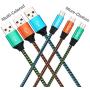 Micro USB Cable,Bynccea 6-Pack [3FT 3FT 6FT 6FT 10FT 10FT] Cell Phone Charger Android Multi-Colored Nylon Braided Fast Charging Cord Compatible with Samsung S7 Edge J7,LG,HTC,Motorola,Kindle,Xbox,PS4