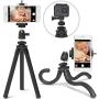 Xenvo SquidGrip Flexible Cell Phone Tripod and Portable Action Camera Holder - Compatible with iPhone, GoPro, Android, Samsung, Google Pixel and All Mobile Phones