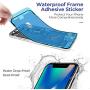 HTECHY Replacement for iPhone X Screen Replacement 5.8 inch with 3D Touch Display Digitizer Assembly Set with Waterproof Frame Adhesive Sticker + Repair Tools Kit Screen Tempered Glass Protector