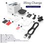 iRing Link Wireless Charger, 10W Fast Charge Car Phone Mount and Air Vent Holder, Compatible with iPhone, Samsung Galaxy, Android Smartphones.